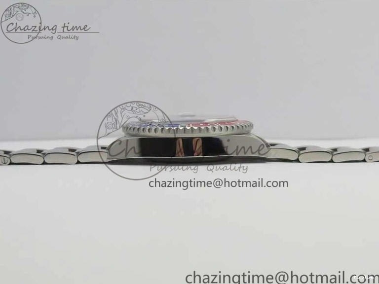 MiroTime 0417 Breathable GMT Master II 116719 BLRO Real Ceramic 904L SS GMF 1:1 Best Edition Black Dial on Bracelet A3186 (Correct Hand Stack) 3243